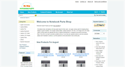 Desktop Screenshot of notebookpartsshop.com
